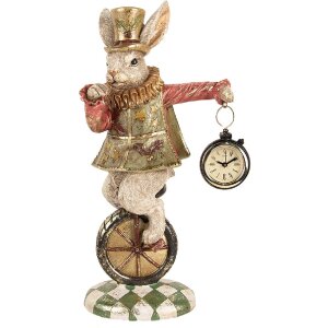 Clayre & Eef Dekofigur Kaninchen Vintage Polyresin...