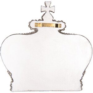 Clayre & Eef Wanddekoration Krone Silberfarbig...