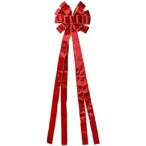 Clayre & Eef 65975R Arc decorativ roșu-auriu 33x135 cm