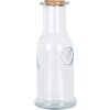 Clayre & Eef Dekorationsflasche mit Korkdeckel Ø 9x21 cm Transparent