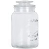 Clayre & Eef 6GL5053 Vorratsglas mit Deckel Retro Vintage Glas 11x19 cm