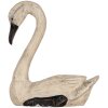 Clayre & Eef Decorative Swans Set 2 Figuri Stil antic Bej Negru