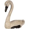 Clayre & Eef Decorative Swans Set 2 Figuri Stil antic Bej Negru