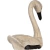 Clayre & Eef Decorative Swans Set 2 Figuri Stil antic Bej Negru