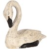 Clayre & Eef Decorative Swans Set 2 Figuri Stil antic Bej Negru