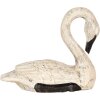 Clayre & Eef Decorative Swans Set 2 Figuri Stil antic Bej Negru