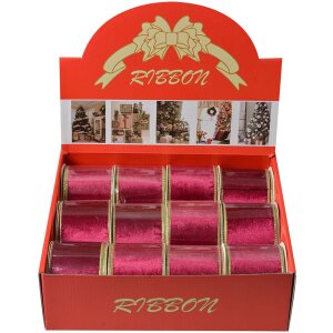 Clayre & Eef LI0128BU Panglică 6,3 cm x 5 m Roz...