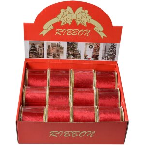 Clayre & Eef LI0128R Panglică decorativă roșie cu...