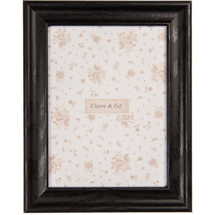 Clayre & Eef 2F1271L Cadru foto negru 20x2x25 cm 15x20 cm MDF Sticlă