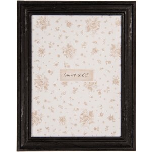 Clayre & Eef Fotorahmen 10x15 cm Schwarz Eleganter...