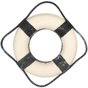 Clayre & Eef 66068 Dekoration Rettungsring Weiß...