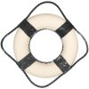Clayre & Eef 66068 Decorațiune Lifebuoy alb albastru Ø 31x6 cm