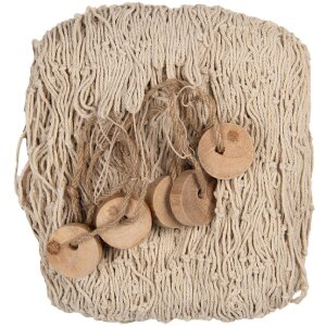Clayre & Eef 66072 Decorațiune Fishnet Bej 200x400 cm Stil rustic