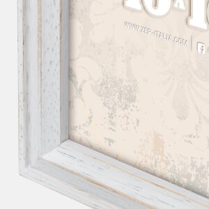 ZEP Galerie foto Rosel Cadru din lemn alb pentru 2 fotografii 10x15 cm design vintage