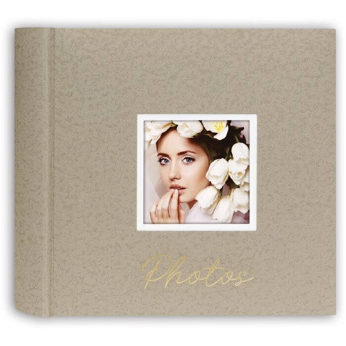 ZEP Album foto Dante Beige 24x24 cm 40 de pagini albe cu glassine