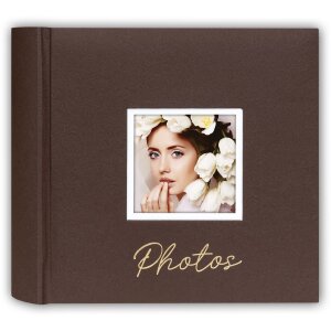 ZEP Album foto Dante Brown 32x32 cm 60 pagini albe cu perforare fereastră