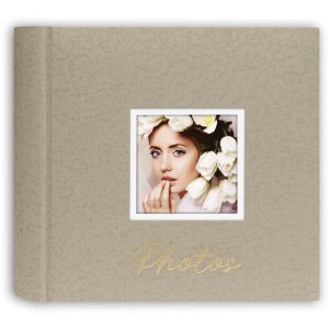 ZEP Album foto Dante Beige 32x32 cm 60 pagini albe perforare fereastră