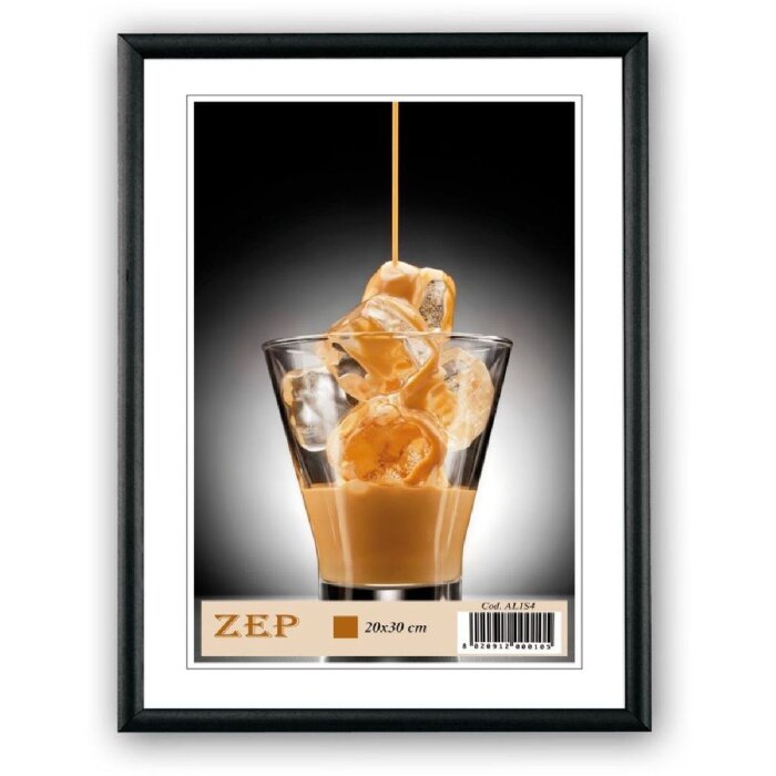 ZEP Burpali aluminiu cadru foto 21x29.7 cm negru DIN A4
