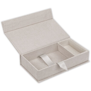 ZEP USB Photo Box Lodi Beige Linen 23x12,5x5 cm fără...