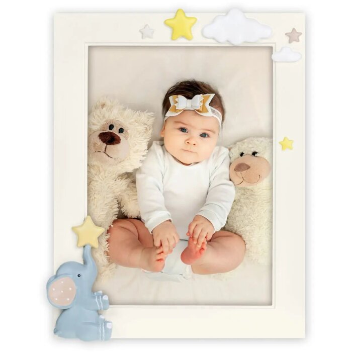 ZEP Poly Rășină cadru Eddy 10x15cm fildeș albastru