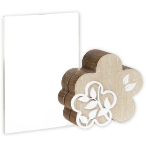 ZEP acrilic și cadru din lemn Flora 10x15 cm