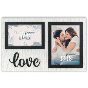 ZEP cadru dublu Elvas pentru 10x15 și 13x18 cm din lemn...