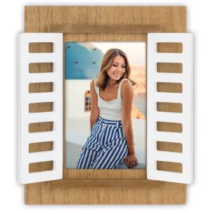 ZEP Cadru din lemn Procida Brown 10x15 cm cu obloane