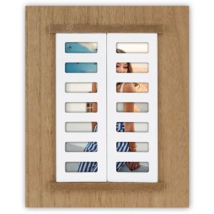 ZEP Cadru din lemn Procida Brown 10x15 cm cu obloane