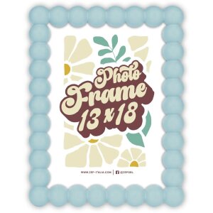 ZEP Cadru din lemn Pop albastru 13x18 cm