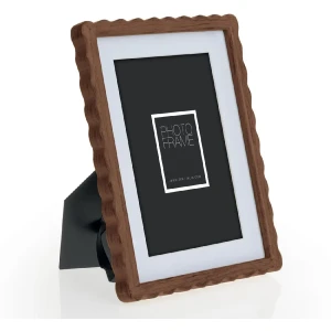 ZEP Rama foto din lemn Lione Brown 13x18 cm cu passe-partout 9x13 cm