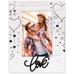 ZEP Rama foto din lemn Gianna negru 10x15 cm