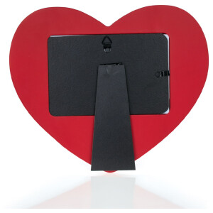 ZEP Cadru portret Iris 10x15 cm Cadru foto din lemn în formă de inimă roșu