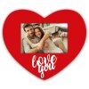 ZEP Cadru portret Iris 10x15 cm Cadru foto din lemn în formă de inimă roșu