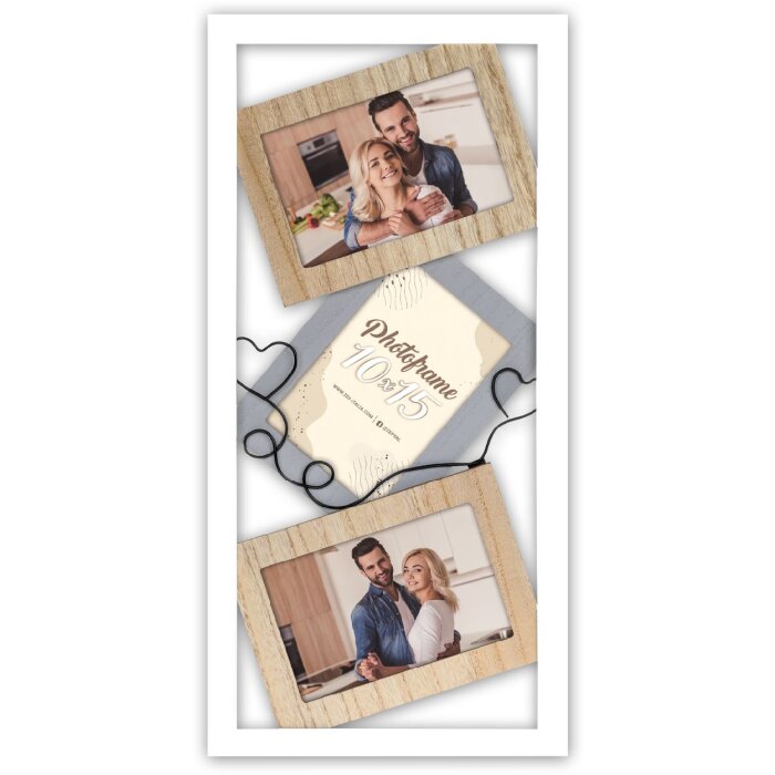 ZEP Gallery cadru Melody pentru 3 fotografii 10x15 cm Cadru din lemn pentru montare pe perete
