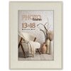 Cadru foto ZEP Colmar alb 13x18 cm aspect lemn cu suport și cuier