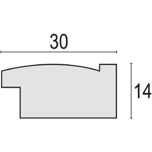 Rama foto ZEP Colmar gri 15x20 cm polistiren aspect lemn cu suport