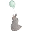 Clayre & Eef Iepure decorativ cu balon gri 7x6x18 cm Decorațiuni de Paște în stil country