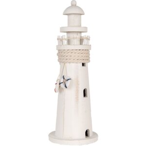 Clayre & Eef 6H2409 Far decorativ alb Ø 10x30...