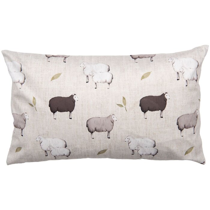 Clayre & Eef Husă de pernă NSF36 Bej Maro 30x50 cm Model de oaie în stil rural