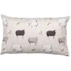 Clayre & Eef Husă de pernă NSF36 Bej Maro 30x50 cm Model de oaie în stil rural