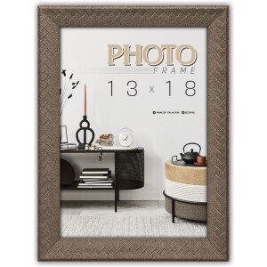 ZEP ramă foto Levanto polistiren structură alveolată sticlă transparentă verde maro gri