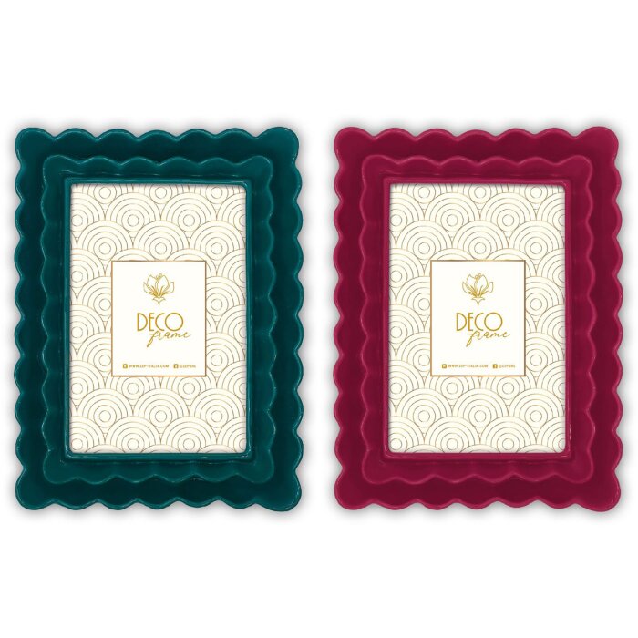 ZEP Bilderrahmen Deco Rot/Grün Barock Design 10x15 cm 13x18 cm 15x20 cm