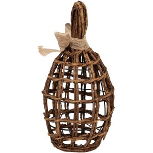 Clayre & Eef Deko-Kaninchen Rattan Naturbraun...