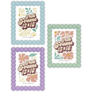 ZEP Holz-Fotorahmen Pop 10x15 13x18 15x20 cm Kugelprofil...