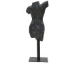 Mauro Ferretti Skulptur Museum Woman 19x17x50 cm schwarz