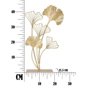 Mauro Ferretti sculptura frunze 26x11.5x44.5 cm aur