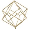 Mauro Ferretti sculptură Cub 16x18x41.5 cm auriu-alb