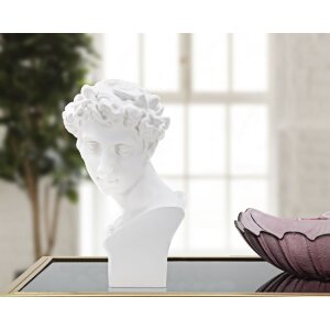 Mauro Ferretti Skulptur Roman Young 20x17,5x30 cm weiß