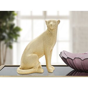 Mauro Ferretti sculptură leopard 23x15.5x29 cm aur