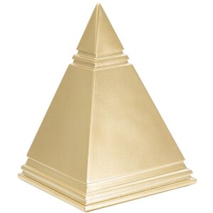 Mauro Ferretti Skulptur Pyramide 11,5x11,5x15,5 cm gold